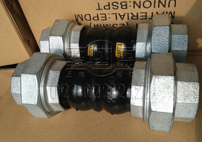 螺紋絲扣橡膠軟接頭備貨現場